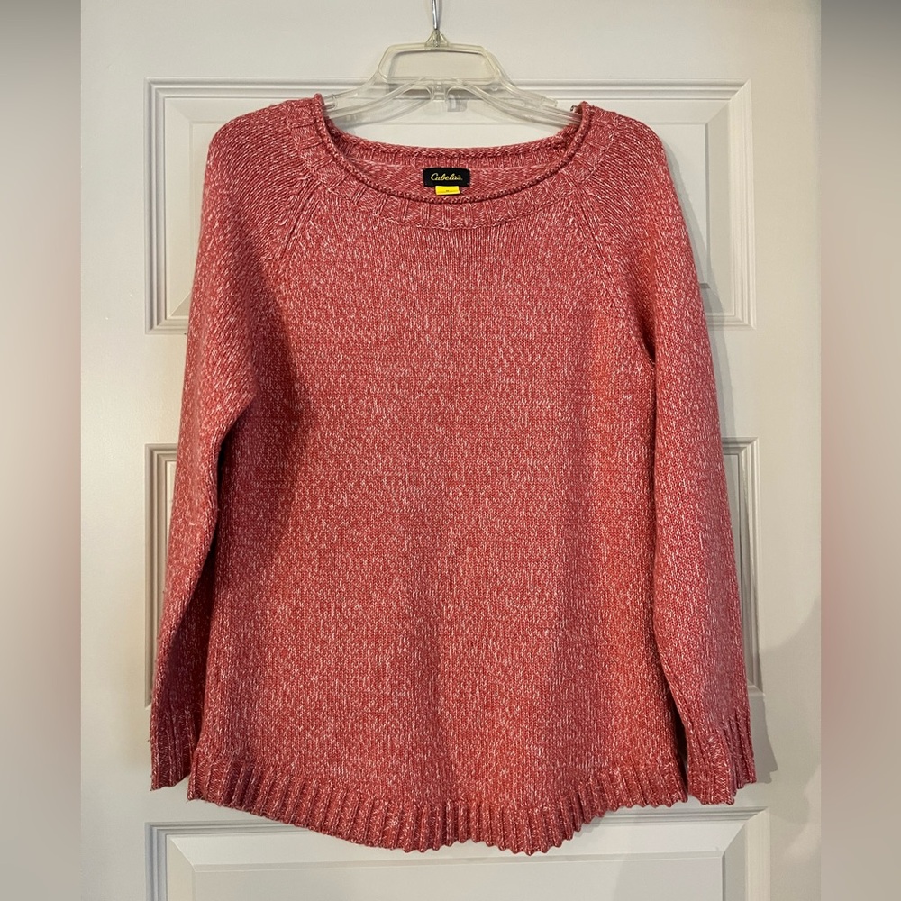 Cabela's Women's Coral Pink Crew Neck Sweater